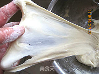 牛奶土司——祥细的手动打蛋器揉面过程的做法步骤:8