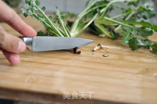 凉拌苦菜的做法步骤:2