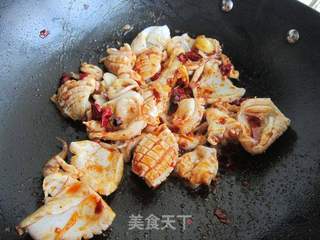 香辣墨鱼仔的做法步骤:9