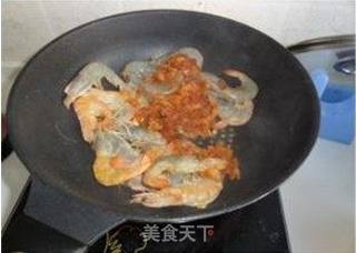 酸爽鲜的解腻菜——泡菜虾的做法步骤:7