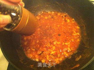 自制美味瑶柱意面酱的做法步骤:11