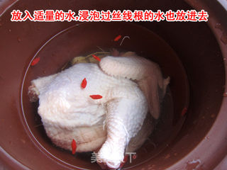 农家自种丝线根炖老母鸡的做法步骤:6