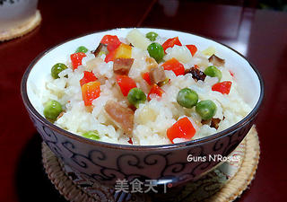 腊肉糯米饭的做法步骤:11