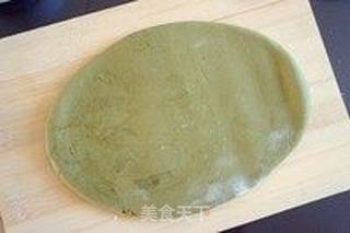 抹茶蜜豆乡村面包的做法步骤:7