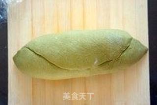 抹茶蜜豆乡村面包的做法步骤:11