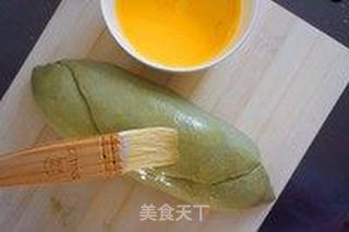 抹茶蜜豆乡村面包的做法步骤:12