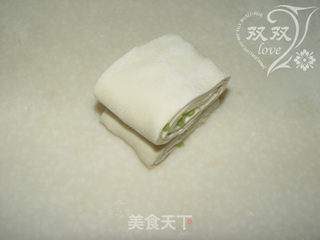 香葱火腿花卷的做法步骤:15