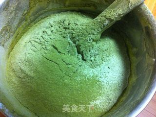 爸爸妈妈应该会爱的蛋糕——蓝莓抹茶的做法步骤:8
