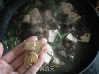 小白菜血肠砂锅的做法步骤:8