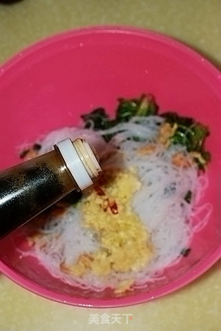 菠菜虾米拌粉丝的做法步骤:11