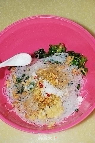 菠菜虾米拌粉丝的做法步骤:15