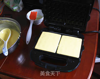 蜂蜜华夫饼的做法步骤:11