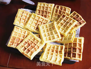 蜂蜜华夫饼的做法步骤:13
