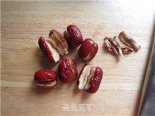 红枣酿山药的做法步骤:2