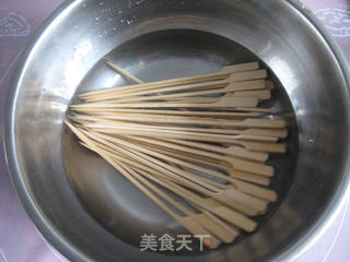 五彩肉串的做法步骤:3