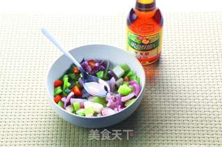 美容拌蔬菜的做法步骤:3