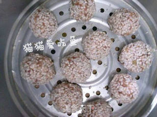 珍珠糯米丸子的做法步骤:9