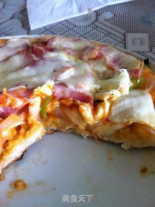 杏鲍菇培根PIZZA的做法步骤:3