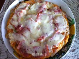 杏鲍菇培根PIZZA的做法步骤：5