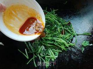 腐乳炒萝卜苗的做法步骤：8
