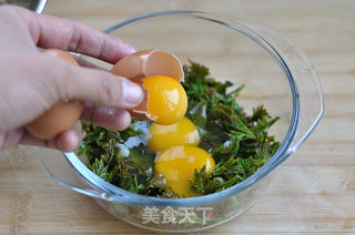 花椒芽炒鸡蛋的做法步骤:2