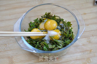 花椒芽炒鸡蛋的做法步骤:3