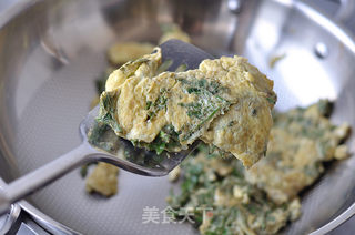花椒芽炒鸡蛋的做法步骤:7