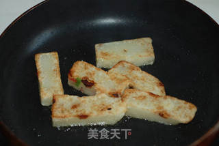 香煎崇明糕的做法步骤:5
