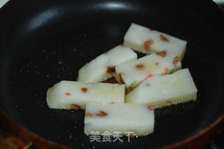 香煎崇明糕的做法步骤:4