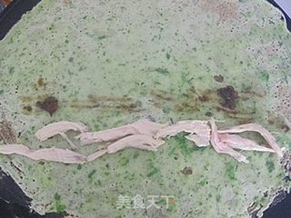 芹香煎饼卷的做法步骤:9