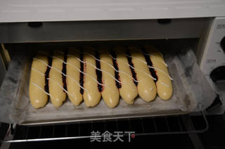蓝莓牛奶排包的做法步骤:8
