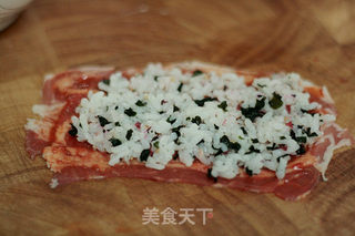 粢饭羊肉卷的做法步骤:5