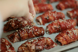 粢饭羊肉卷的做法步骤:9