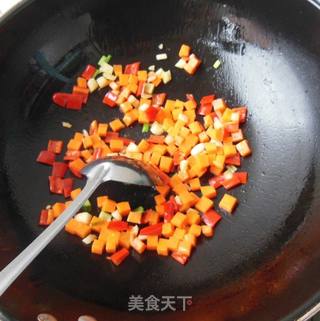 胡萝卜豌豆的做法步骤:4