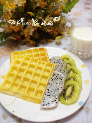 原味华夫饼——健康能量早餐,美好的一天可以从华夫开始的做法步骤:10