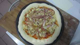 菠萝火腿Pizza的做法步骤：12