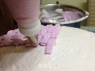 花篮裱花蛋糕的做法步骤:12