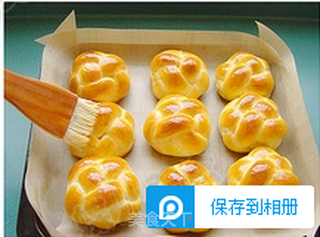 牛奶绣球面包的做法步骤:22