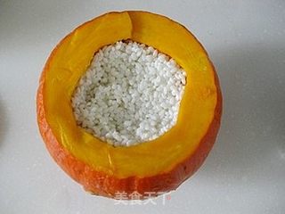 南瓜糯米饭的做法步骤:3