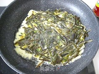快手营养早餐-----海带鸡蛋饼的做法步骤:7