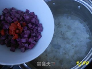 紫薯银耳糖水的做法步骤:5