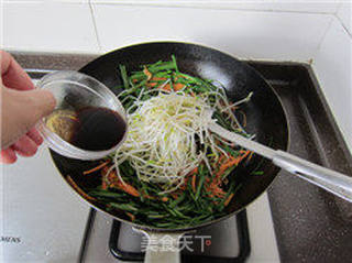 蚝油韭菜豆芽的做法步骤:11
