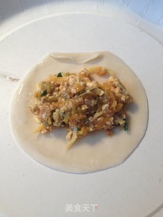 泡菜起司煎饺的做法步骤:4