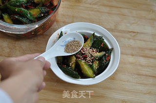 麻辣腌黄瓜的做法步骤:13
