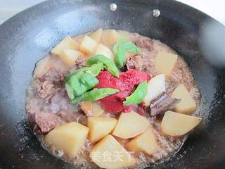 番茄酱土豆烧牛肉的做法步骤:11
