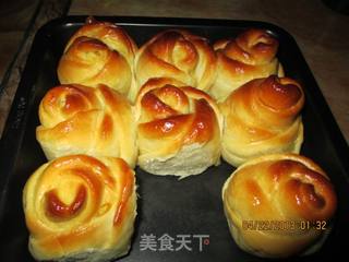 玫瑰花餐包的做法步骤：11