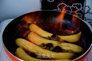 焦糖朗姆酒香蕉的做法步骤:8