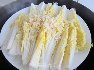 金银蒜蒸娃娃菜的做法步骤:6