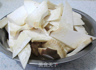 肉片杏鲍菇炒山药的做法步骤：4