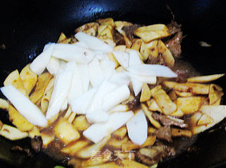 肉片杏鲍菇炒山药的做法步骤：9